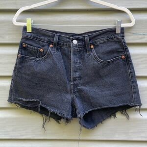 Levi's 501 High-Rise Off-Black Jean Shorts